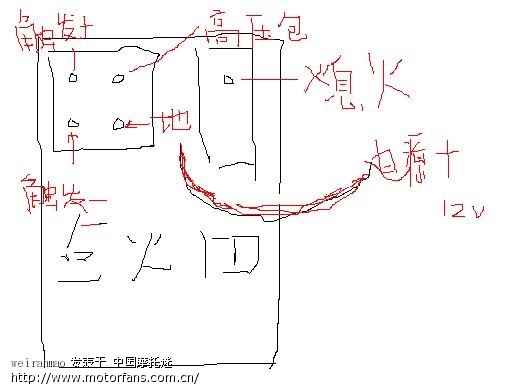 我买了个力华的直流点火器,竟然不带接线说明,叫我如何.