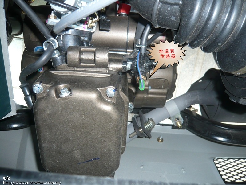 摩托手控水冷风扇改自控图文介绍 - 三轮挎子