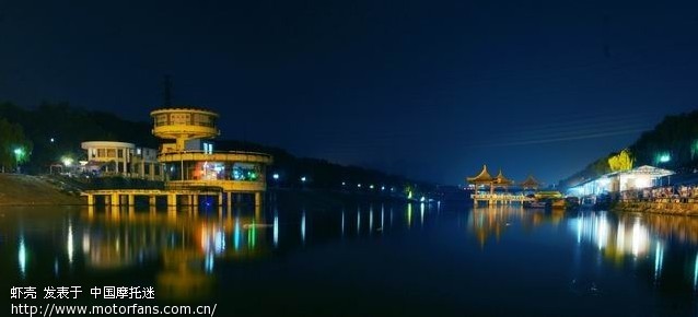 晒晒 俺们平顶山湛河的夜景