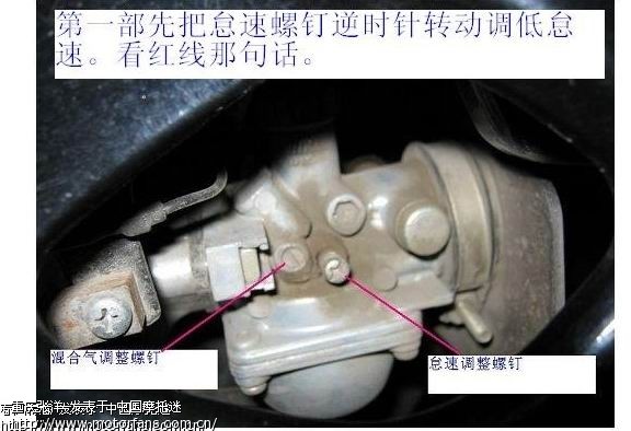 怠速和混合气的调节螺丝 - 弯梁世界 - 摩托车论坛