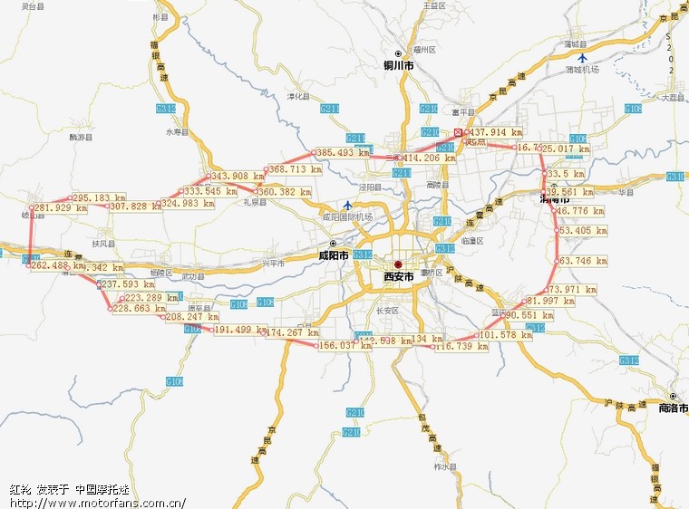 陕西省-关中环线-11个小时跑一圈