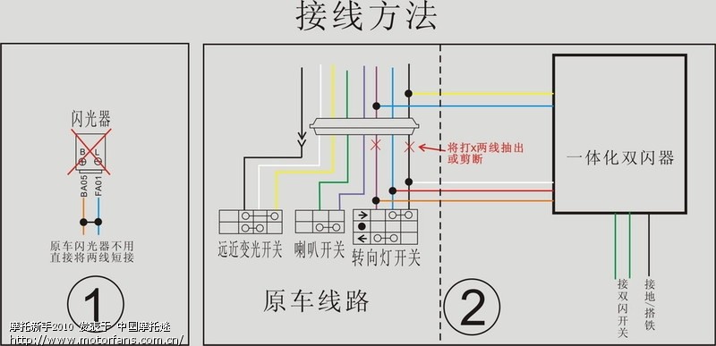 丢掉原车闪光器,换上一体化双闪器