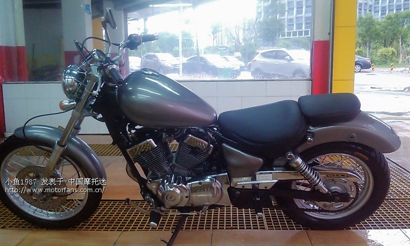 前几天收了一台烧瓦的雅马哈天王250 xv250,跟大家分享 .