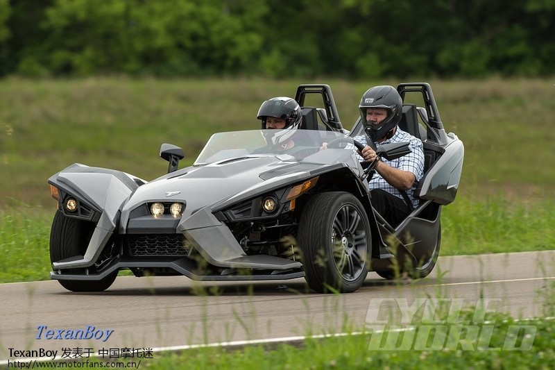 秀车- 2015款 "北极星" polaris slingshot 倒三轮摩 .