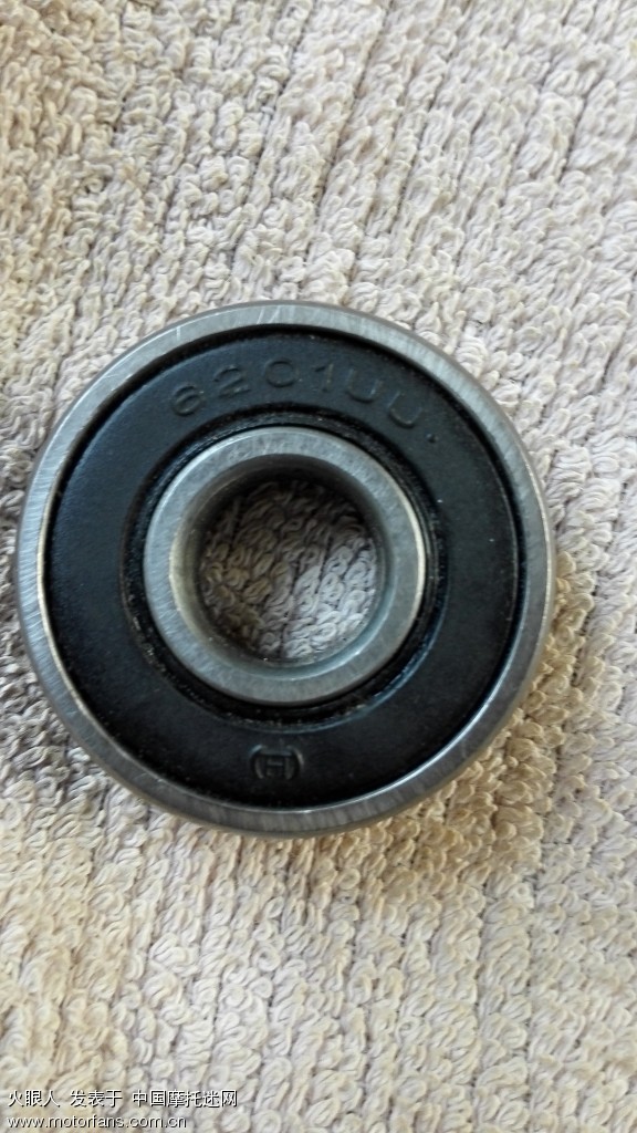 飘悦110-16A后轮轴承异响,已拆下,拆装报告已