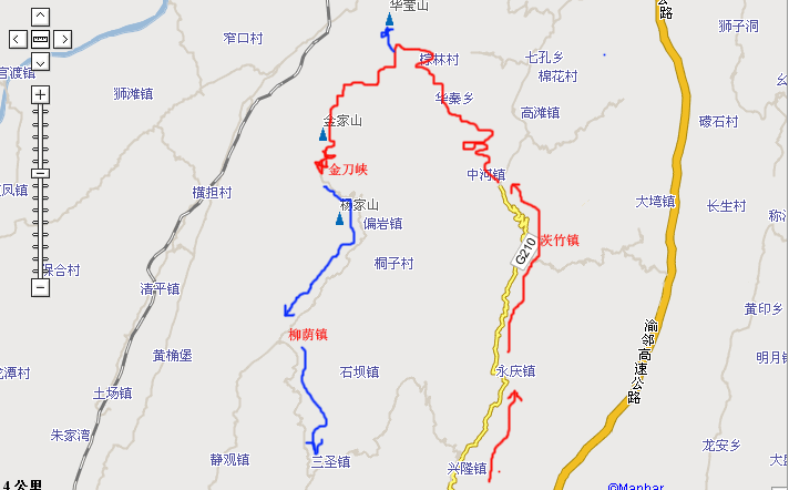 单骑华蓥山探路