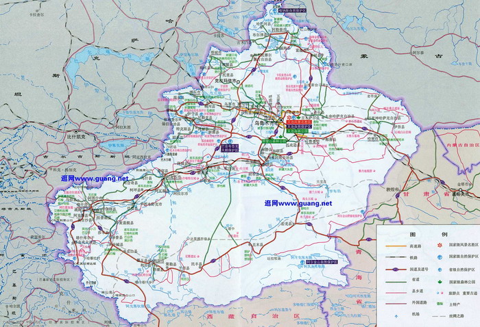 驴行新疆出行必备-新疆公路网详解,新疆地图大全.