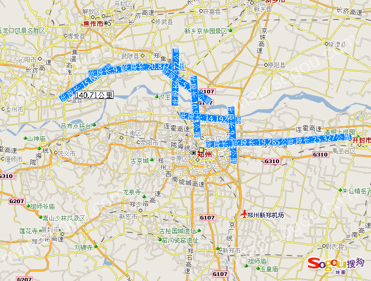 问路:开封到河南温县路线